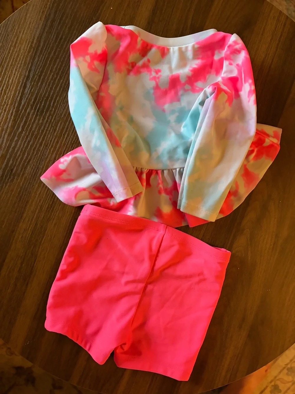Cat & Jack Baby Tie-Dye Pink & Light Blue Onesie 12M